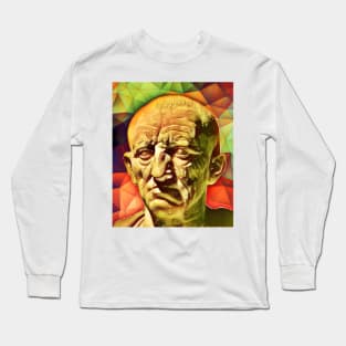 Cato the Elder Snow Portrait | Cato the Elder Artwork 15 Long Sleeve T-Shirt